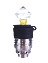 RIPIT GLASS - Faceted Opal 3DXL Joystick Cap for the Puffco Peak Pro - Lemon Candy