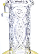 CALI BEAR - Geometric Wall Perc Rig w/ Opal - Lemon Candy