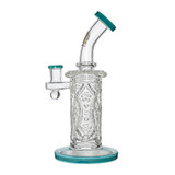 CALI BEAR - Geometric Wall Perc Rig w/ Opal - Tiffany Blue