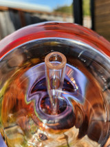 MARY JANE'S GLASS  - 50mm Full Color Wrap n' Rake Double Bubble Bong - #2