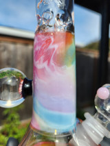 MARY JANE x NOBODY x KIMMO  - 32mm Water Color Beaker Bong w/ Flower Marble - #1
