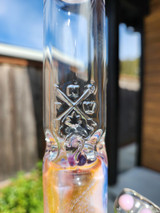 MARY JANE x NOBODY x KIMMO  - 32mm Water Color Beaker Bong w/ Flower Marble - #2