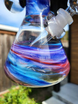 MARY JANE x NOBODY x KIMMO  - 32mm Water Color Beaker Bong w/ Flower Marble - #3