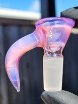 OJ FLAME - Full Color 3-Hole Martini Slide w/ Horn and 14mm Joint  - Karmaline