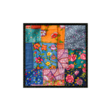 MOODMATS - 5" Square Bong Pad & Dab Rig Coaster - Patchwork