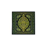 MOODMATS - 5" Square Bong Pad & Dab Rig Coaster - Retro Carpet (Green)