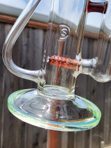 DESIGNER SCI - Gridline to Grid Cap Drain Recycler w/ 4-hole Slide - Slyme / Red Elvis
