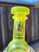 CALI BEAR - Heady Torus Incycler Rig w/ Seed of Life Perc & Opals - Lemon Lime Candy