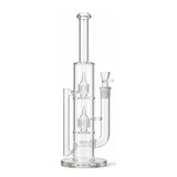 ROOTS GLASS - Grid Stem Recycler Tube w/ 18mm Slide