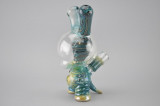 CAP'N CRUNK - Worked "Skull Astronaut Dunny" Vapor Rig w/ 14mm Fixed 2-hole Diffy & Dome - #1