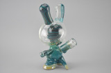 CAP'N CRUNK - Worked "Skull Astronaut Dunny" Vapor Rig w/ 14mm Fixed 2-hole Diffy & Dome - #1