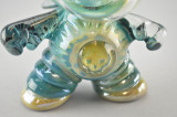 CAP'N CRUNK - Worked "Skull Astronaut Dunny" Vapor Rig w/ 14mm Fixed 2-hole Diffy & Dome - #1