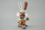 CAP'N CRUNK - Worked "Skull Astronaut Dunny" Vapor Rig w/ 14mm Fixed 2-hole Diffy & Dome - #2