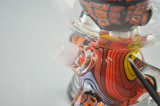CAP'N CRUNK - Worked "Skull Astronaut Dunny" Vapor Rig w/ 14mm Fixed 2-hole Diffy & Dome - #2