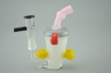 SLUGWORTH - Mini "Master Shake" Pendant Vapor Rig w/ 4-Hole Perc, 10mm Dome, & Chainsaw Dabber - #4