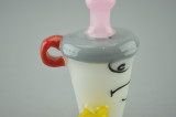 SLUGWORTH - Mini "Master Shake" Pendant Vapor Rig w/ 4-Hole Perc, 10mm Dome, & Chainsaw Dabber - #4