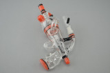 SLUGWORTH - Mini "Ray Gun" Klein Recycler Pendant Vapor Rig w/ 7-Hole Perc & 10mm Dome - #4