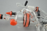SLUGWORTH - Mini "Ray Gun" Klein Recycler Pendant Vapor Rig w/ 7-Hole Perc & 10mm Dome - #4