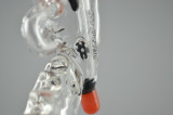SLUGWORTH - Mini "Ray Gun" Klein Recycler Pendant Vapor Rig w/ 7-Hole Perc & 10mm Dome - #4