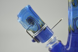 BLU SUN - Worked Mini Tube w/ Direct Inject 14mm 2-Hole Removable Diffy & Ti-Pod Dome - #4