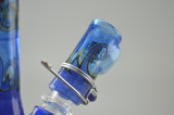 BLU SUN - Worked Mini Tube w/ Direct Inject 14mm 2-Hole Removable Diffy & Ti-Pod Dome - #4
