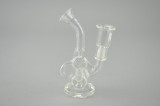 HITMAN - Mini Double Barrel Recycler Vapor Rig w/ 10mm Dome - #1