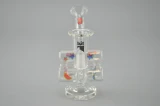 HITMAN - Mini Double Barrel Recycler Vapor Rig w/ 10mm Dome - #3