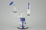 SLUGWORTH - Mini Recycler Vapor Rig w/ 4-Hole Perc & 14mm Dome - #6
