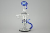 SLUGWORTH - Mini Recycler Vapor Rig w/ 4-Hole Perc & 14mm Dome - #6