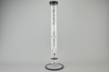 GRAV LABS - Straight Tube Bong w/ 14mm Slide & Honeycomb Percolator - Black Accent