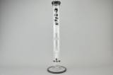 GRAV LABS - Straight Tube Bong w/ 14mm Slide & Honeycomb Percolator - Black Accent