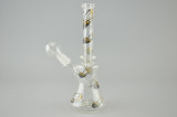 SILIKA - "Honey Bee" Mini Tube Dab Rig Bubbler w/ Fixed 14mm 2-hole Diffy & Dome
