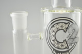 CUSTOM CREATIONS - Straight Single Circ Perc w/ 18mm Female Joint & Slide - 65mm