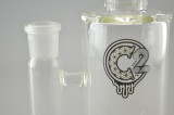 CUSTOM CREATIONS - Straight Tube Inline Perc w/ 18mm Female Joint & Slide - 65mm