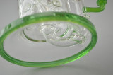 EVOL EMPIRE - Mini Klein Bottle 4-Point Perc Vapor Rig w/ 14mm Dome - Granny Smith