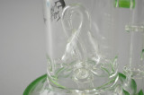 EVOL EMPIRE - Mini Klein Bottle 4-Point Perc Vapor Rig w/ 14mm Dome - Granny Smith