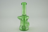 CHIP - Mini Klein Recycler Vapor Rig w/ 3-Hole Perc & 10mm Female Joint - Green Stardust