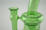 CHIP - Mini Klein Recycler Vapor Rig w/ 3-Hole Perc & 10mm Female Joint - Green Stardust