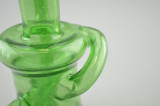 CHIP - Mini Klein Recycler Vapor Rig w/ 3-Hole Perc & 10mm Female Joint - Green Stardust