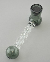 HSG - Inner-Cooler Handvape Pipe w/ Vapor Stone - Smoke