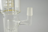 KILLA BEE - Double Gridded Barrel Perc Dab Rig w/ 18mm Dome & Quartz Nail