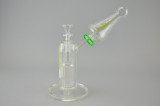 GRAV LABS - Tree Perc Bubbler w/ 14mm Martini Slide, Regular & Helix Mouthpiece - Green