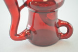 CHIP - Mini Klein Recycler Vapor Rig w/ 3-Hole Perc & 10mm Female Joint - Red Elvis