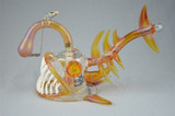 BUCK/GEMINI ANDY - "Angler Fish" 8-Slit Bubbler w/ 18mm Belly Button Style Vapor Curve - #2