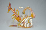 BUCK/GEMINI ANDY - "Angler Fish" 8-Slit Bubbler w/ 18mm Belly Button Style Vapor Curve - #2
