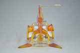 BUCK/GEMINI ANDY - "Angler Fish" 8-Slit Bubbler w/ 18mm Belly Button Style Vapor Curve - #2