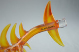 BUCK/GEMINI ANDY - "Angler Fish" 8-Slit Bubbler w/ 18mm Belly Button Style Vapor Curve - #2