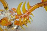 BUCK/GEMINI ANDY - "Angler Fish" 8-Slit Bubbler w/ 18mm Belly Button Style Vapor Curve - #2