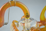 BUCK/GEMINI ANDY - "Angler Fish" 8-Slit Bubbler w/ 18mm Belly Button Style Vapor Curve - #2