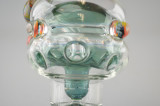 BRANDON CLARK - Fab Egg Vapor Rig w/ 2-Slit Perc & 14mm Quartz Banger - UV Reactive Collab